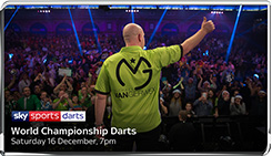 World Championship Darts - Saturday 16 December 7pm